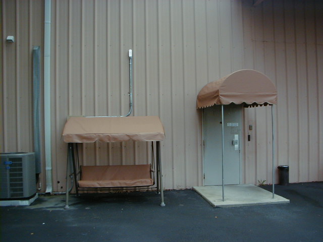 walkway and swing